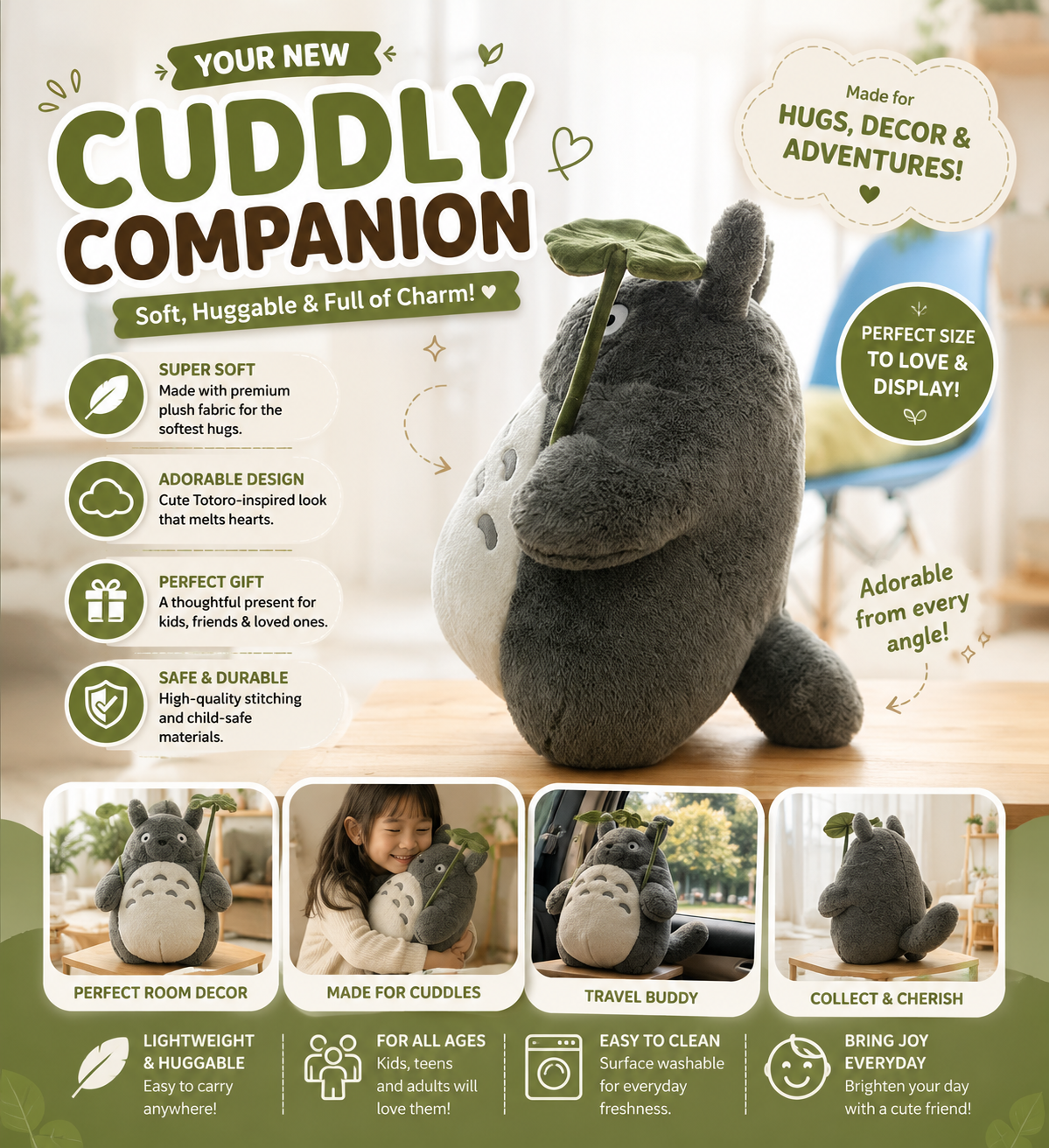 FluffFest™ Ultra-Soft Plush Toy – Cuddly Companion for Kids & Nursery Decor