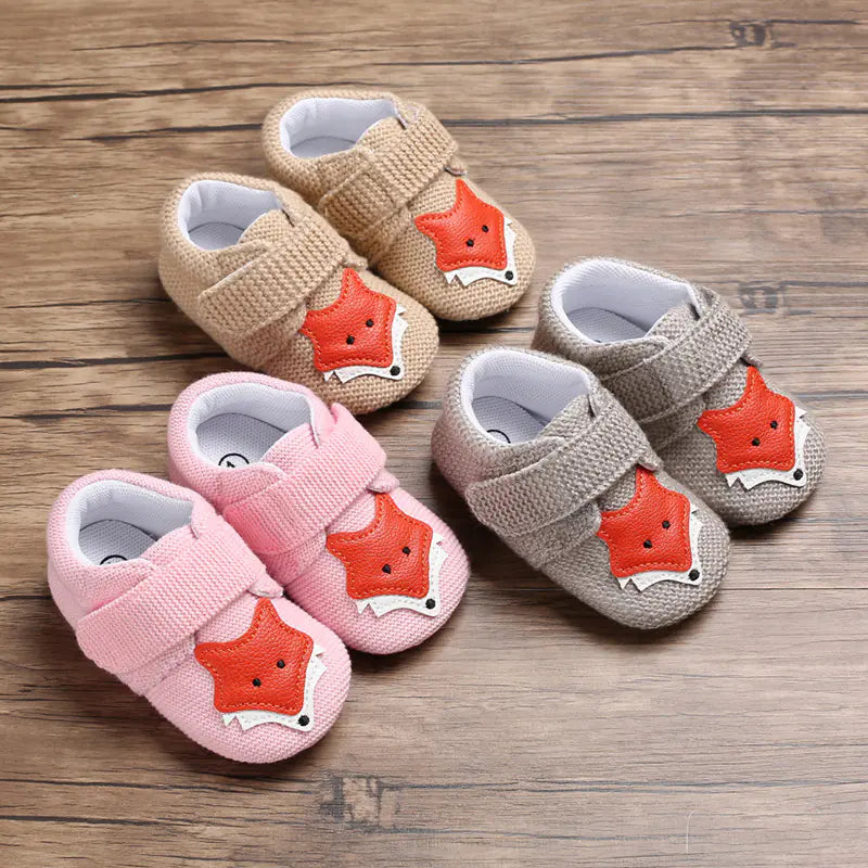 🐾 TinyToes Soft Sole Cartoon Baby Shoes 👣 – Cute & Comfy Footwear for 0-1 Year Old Infants