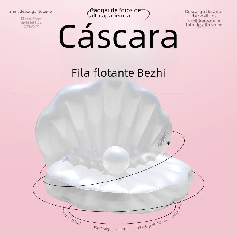 🐚PearlFloat™ Luxe Shell Inflatable – Swim Like a Mermaid!🌊💖