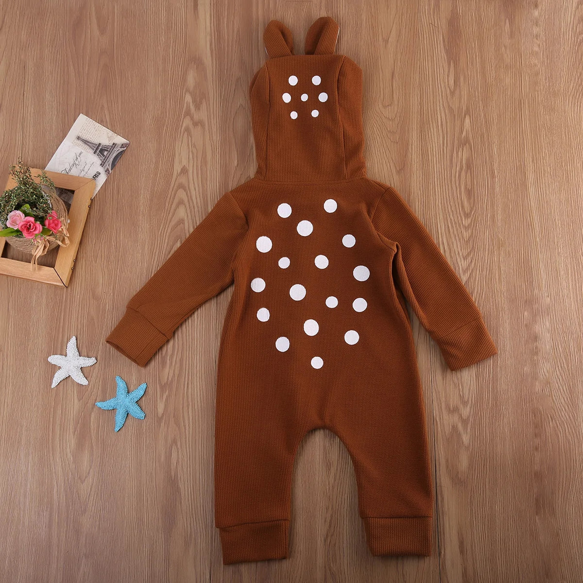 Baby Deer Hooded Jumpsuit - The Little Big Store