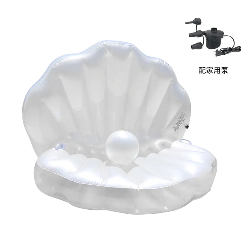 🐚PearlFloat™ Luxe Shell Inflatable – Swim Like a Mermaid!🌊💖