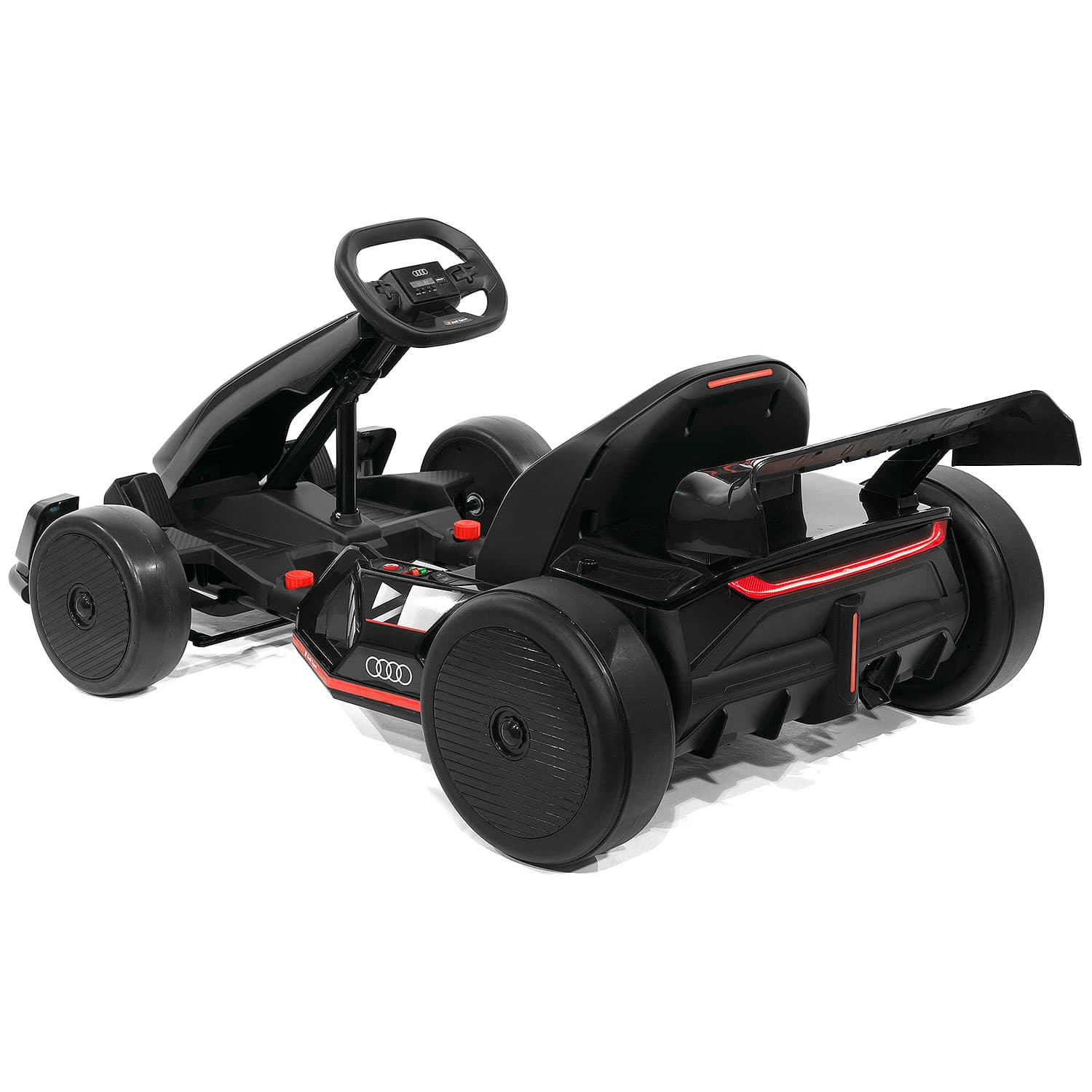 Audi Sport 24V Big Kids Drifting Ride-On Go Kart | Black - The Little Big Store