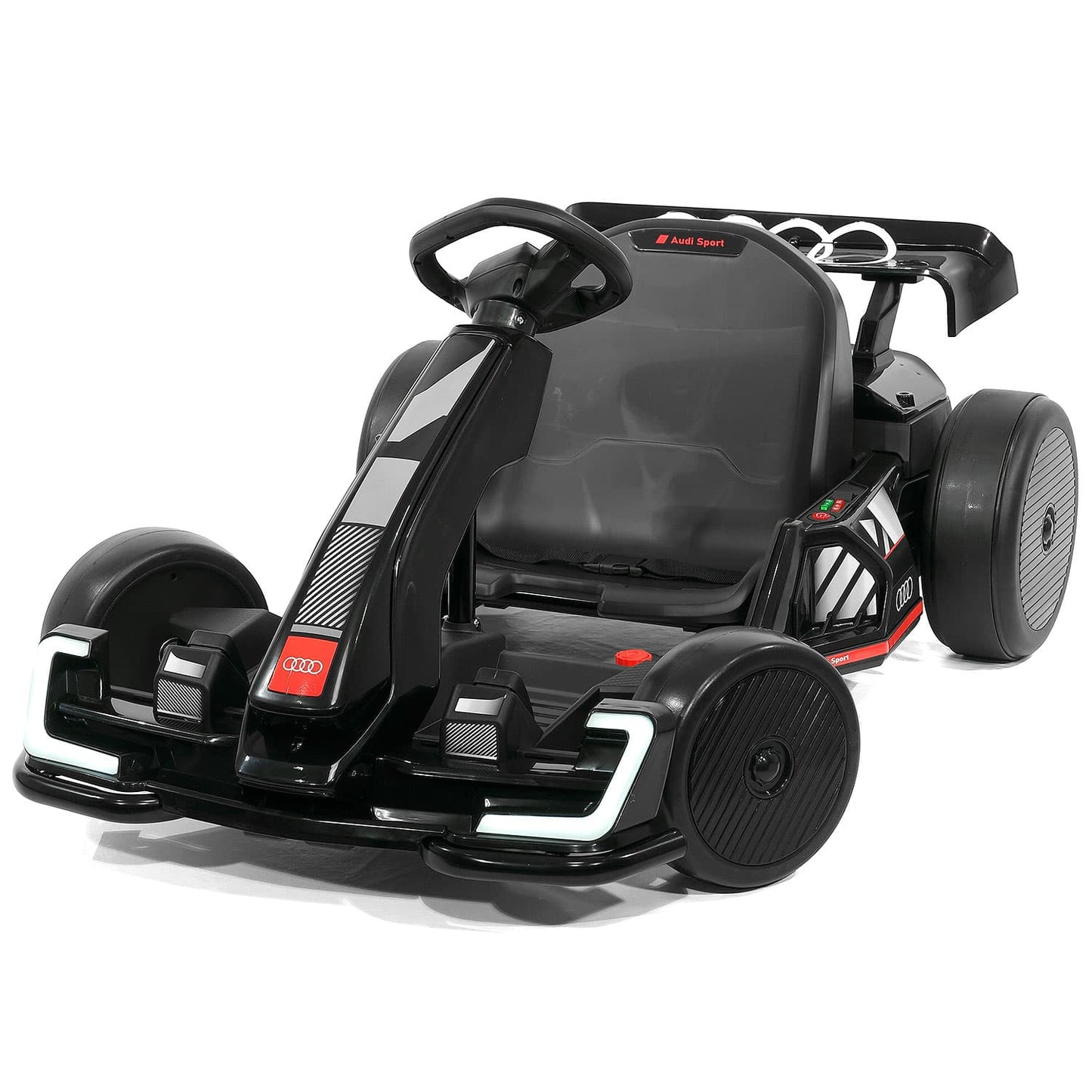 Audi Sport 24V Big Kids Drifting Ride-On Go Kart | Black - The Little Big Store