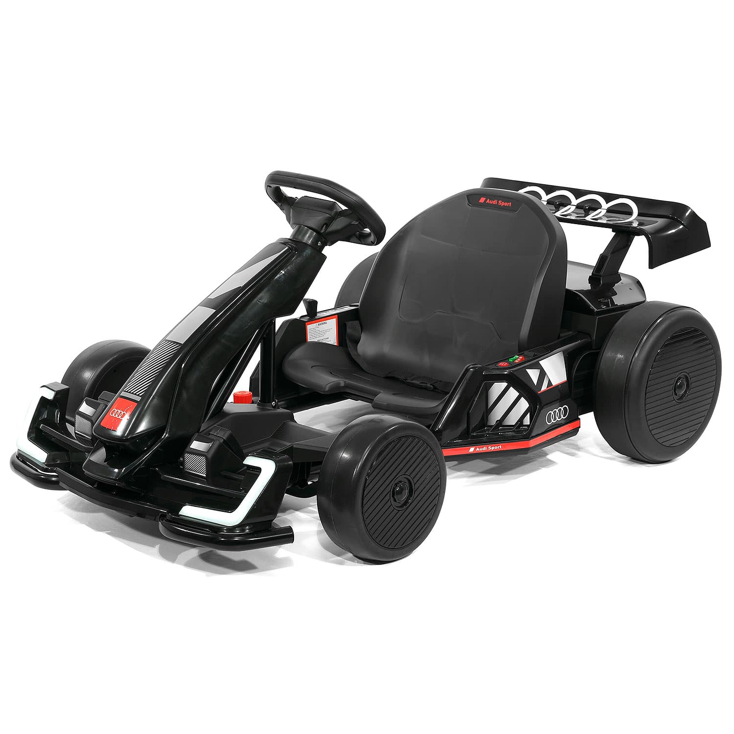 Audi Sport 24V Big Kids Drifting Ride-On Go Kart | Black - The Little Big Store
