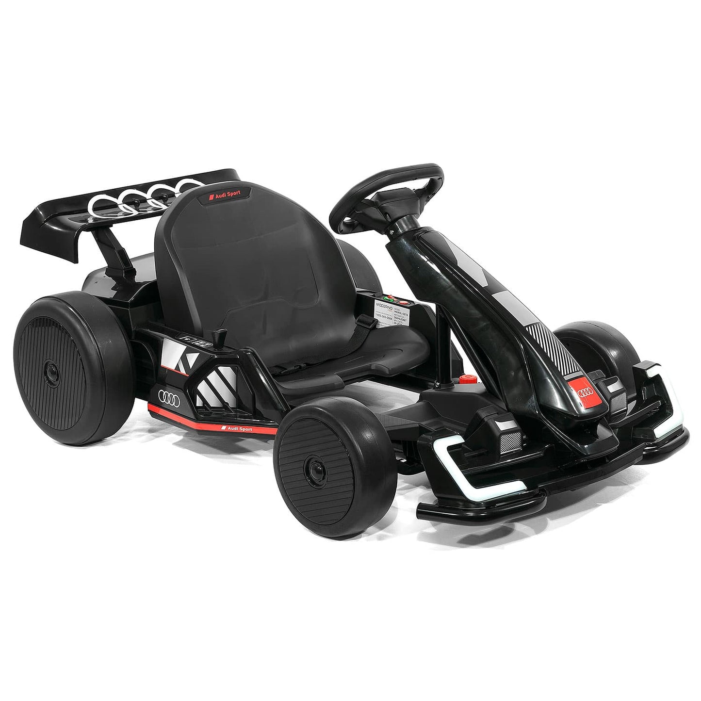 Audi Sport 24V Big Kids Drifting Ride-On Go Kart | Black - The Little Big Store