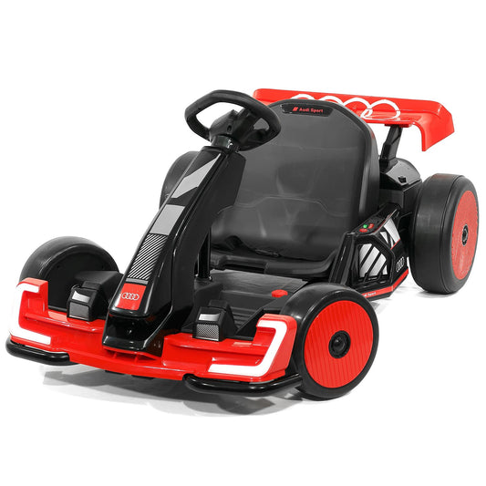 Audi Sport 24V Big Kids Drifting Ride-On Go Kart | Red - The Little Big Store