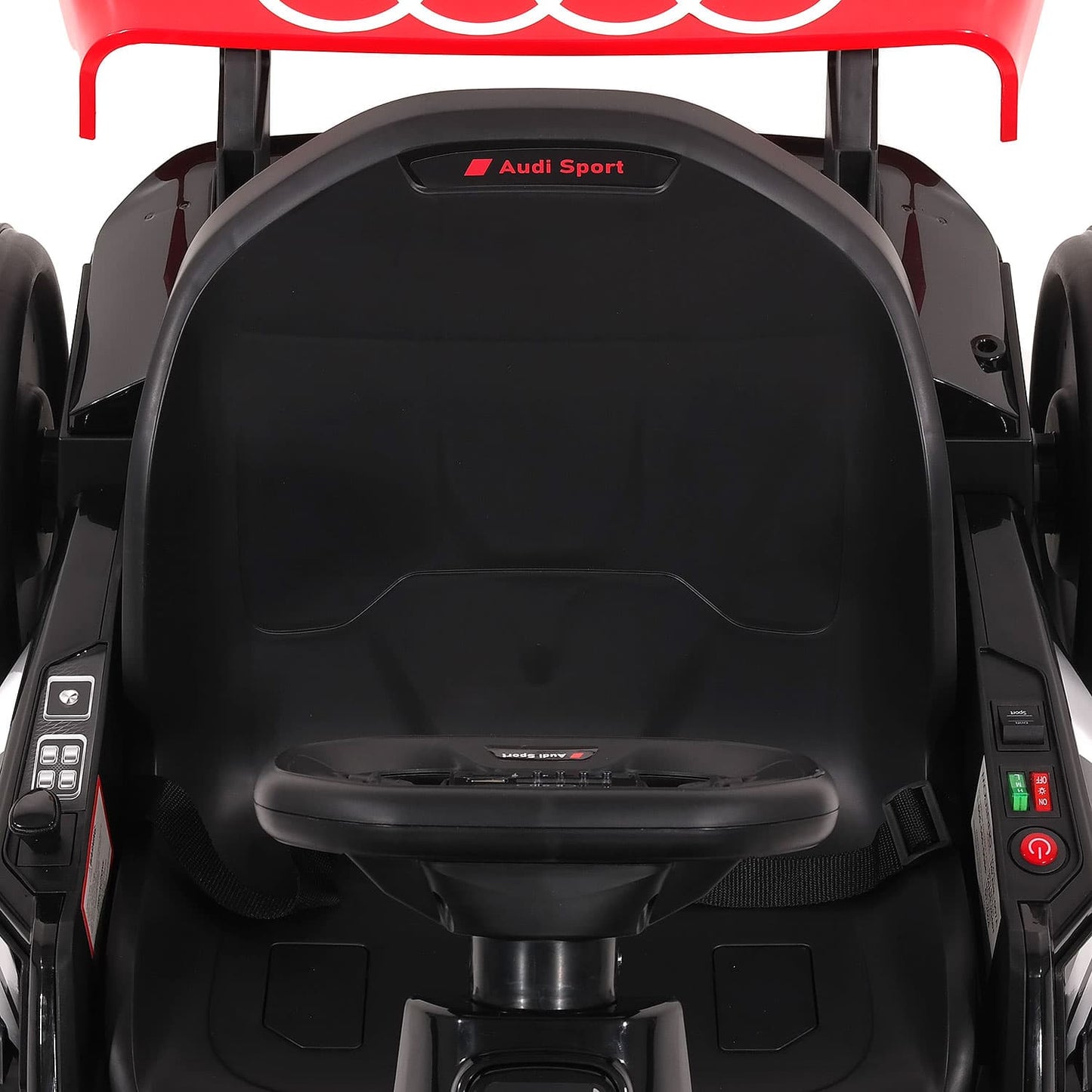 Audi Sport 24V Big Kids Drifting Ride-On Go Kart | White - The Little Big Store