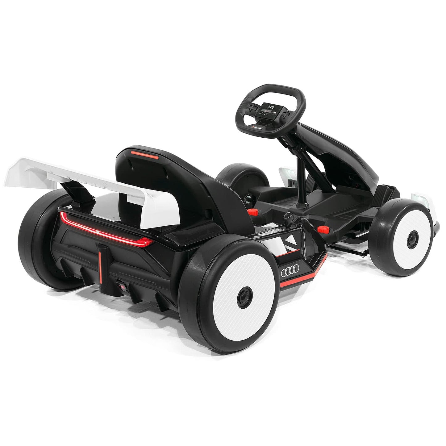Audi Sport 24V Big Kids Drifting Ride-On Go Kart | White - The Little Big Store