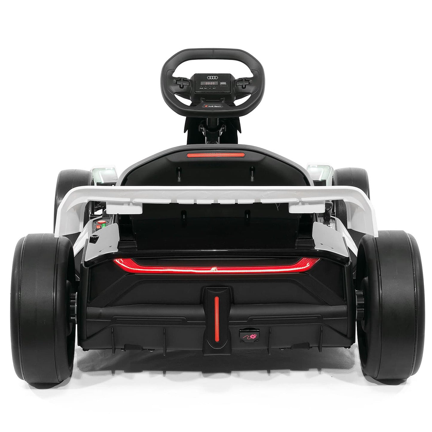 Audi Sport 24V Big Kids Drifting Ride-On Go Kart | White - The Little Big Store
