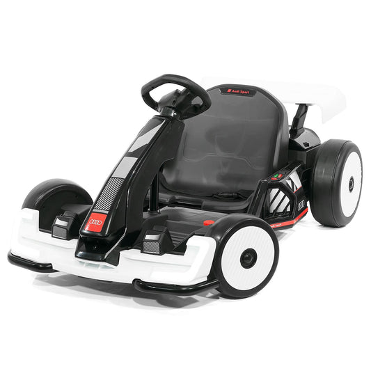 Audi Sport 24V Big Kids Drifting Ride-On Go Kart | White - The Little Big Store