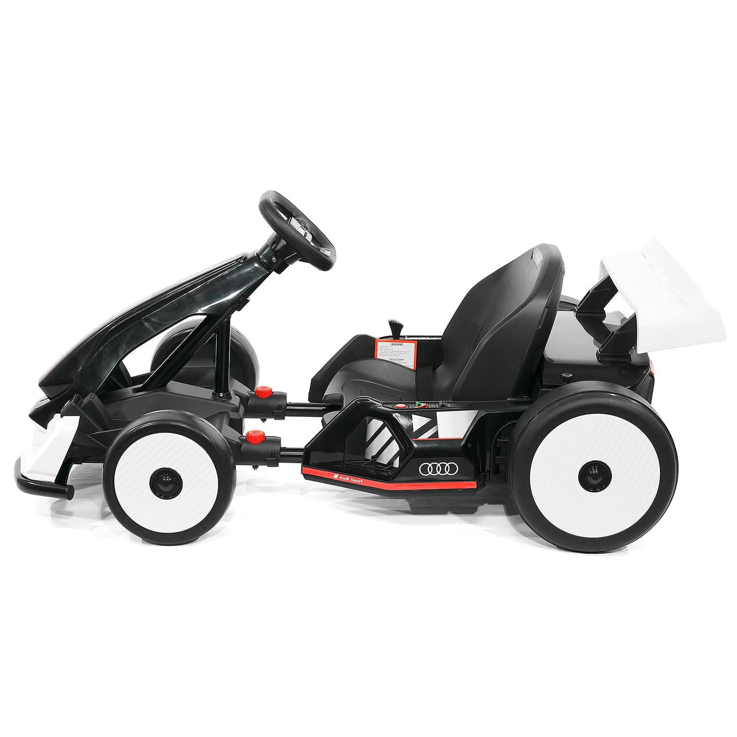 Audi Sport 24V Big Kids Drifting Ride-On Go Kart | White - The Little Big Store