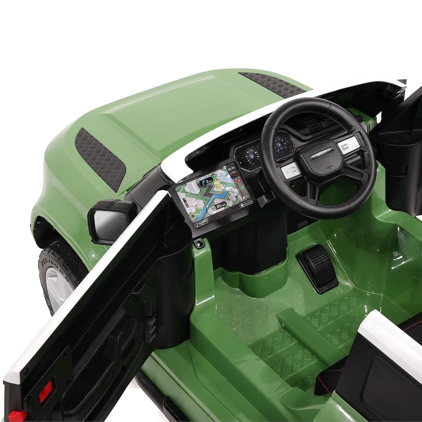 Land Rover Defender 12V Kids Ride-On Car with R/C Parental Remote | Green - The Little Big Store