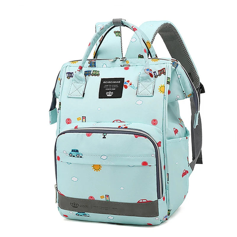Stay Prepared in Style with Our Large Capacity Diaper Bag Backpack!