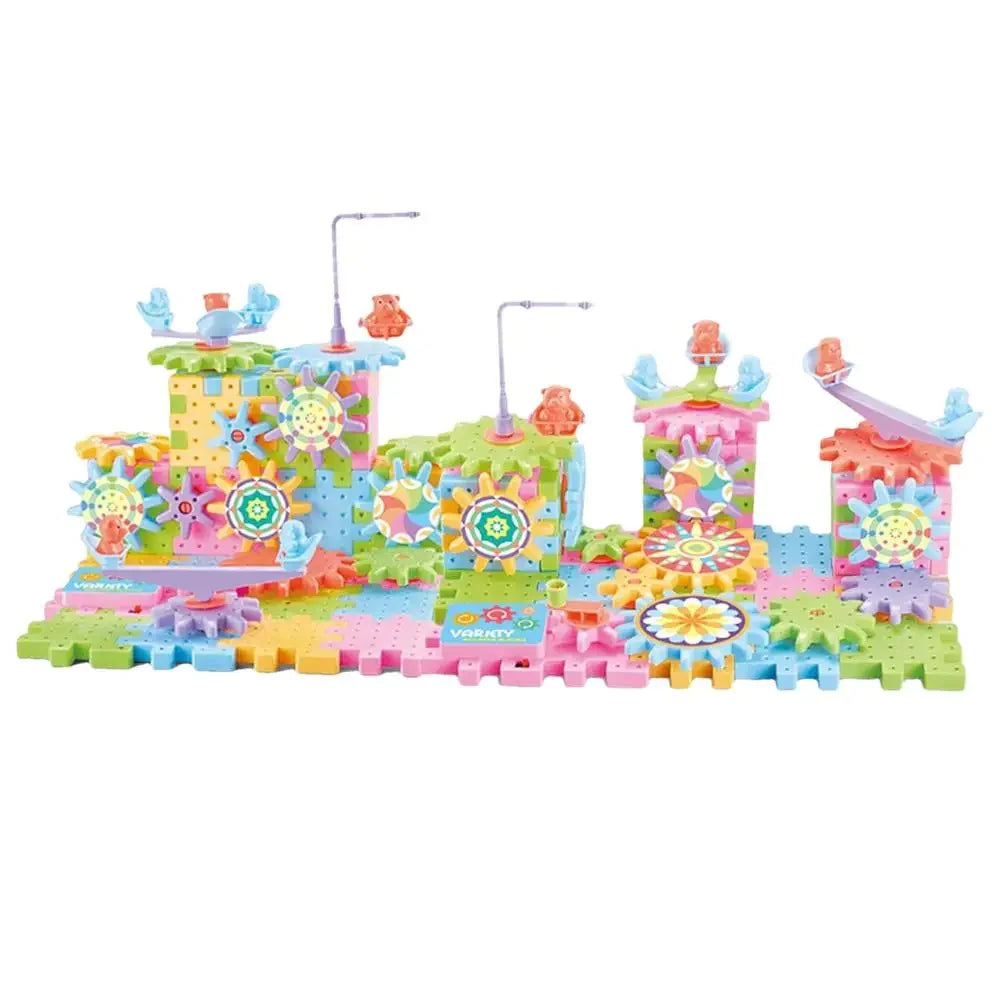 Motorized Large Particle Building Blocks STEM Playset – 50–100 Pieces
