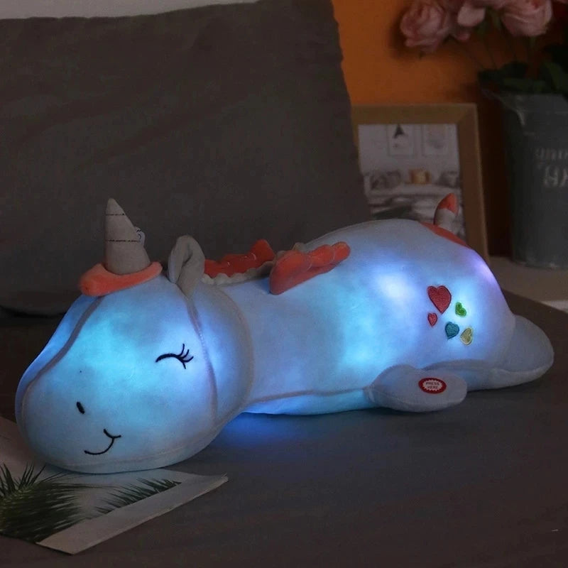 Cute Glowing LED Light Unicorn Plush Toys - The Little Big Store