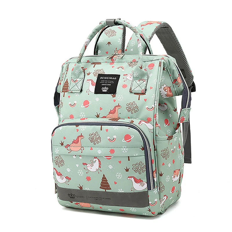 Stay Prepared in Style with Our Large Capacity Diaper Bag Backpack!
