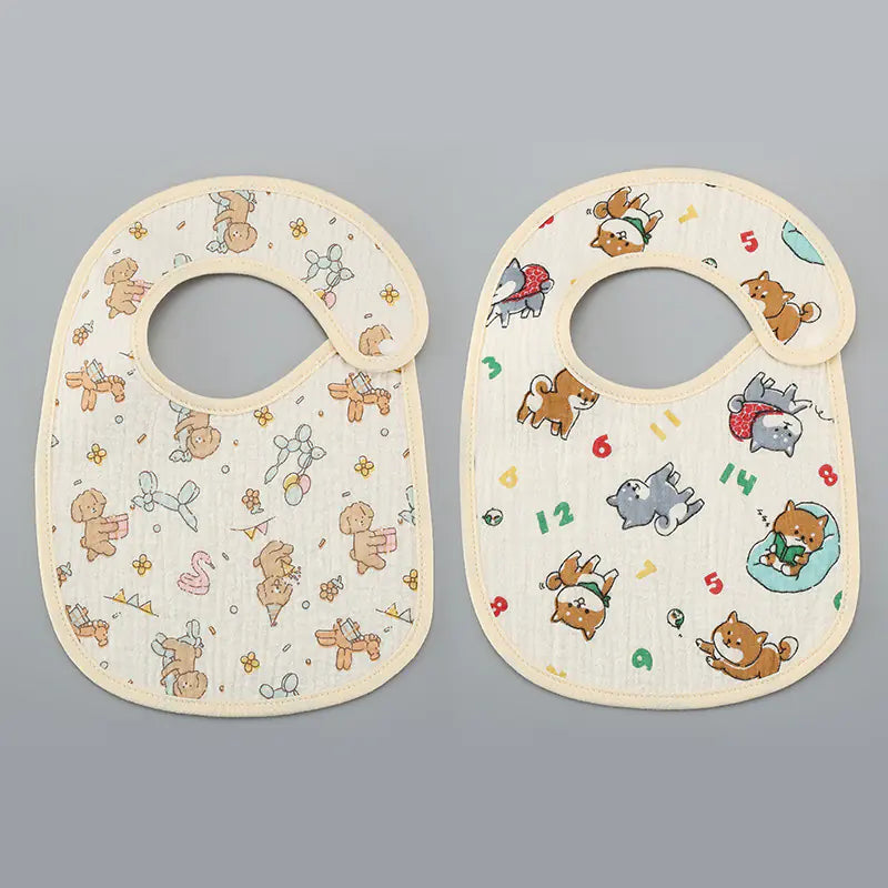 Thin Kids' Bib - Pure Cotton Waterproof Gauze Towel
