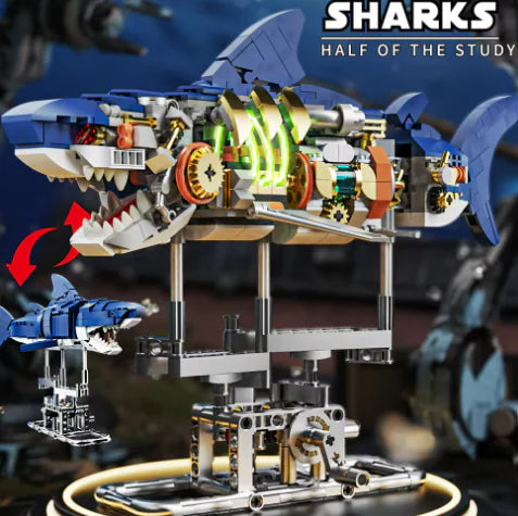 Semi-Mechanical Shark Light Toy - The Little Big Store