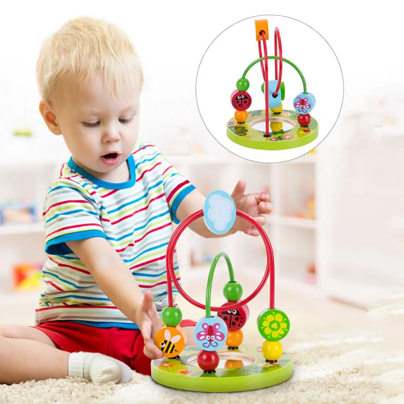 Baby Toy Wooden Roller Coaster - The Little Big Store