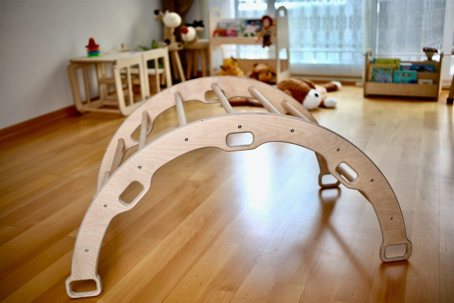 Large Montessori Climbing Arch/Rocker with Pillow Set - The Little Big Store