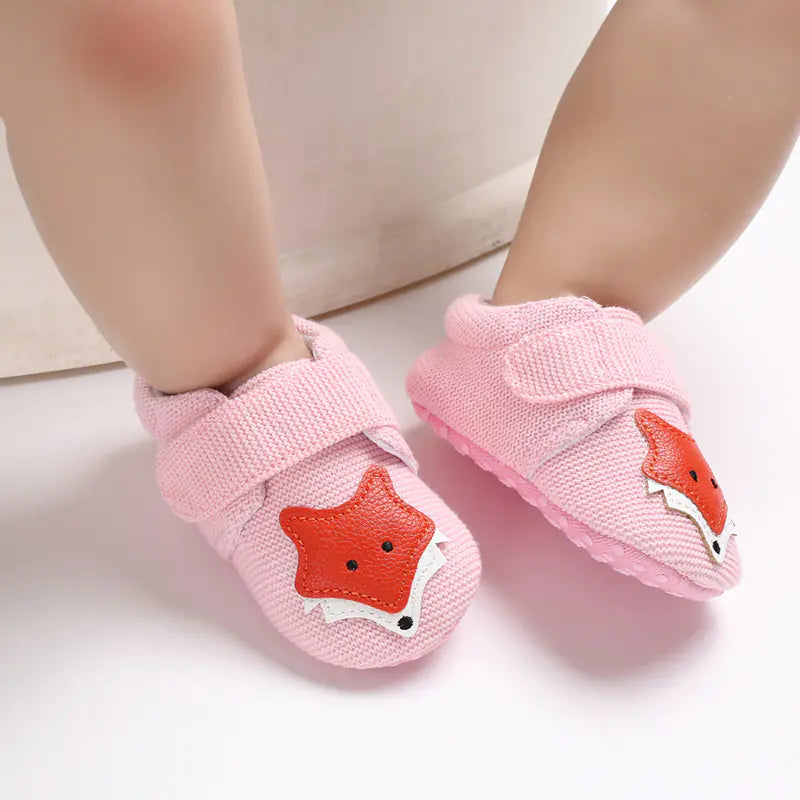 🐾 TinyToes Soft Sole Cartoon Baby Shoes 👣 – Cute & Comfy Footwear for 0-1 Year Old Infants