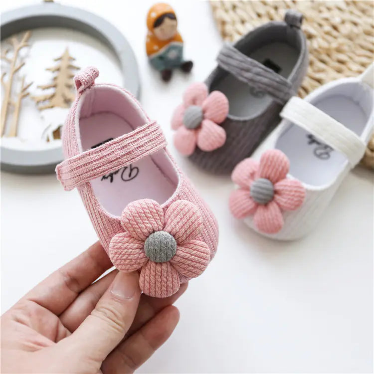 Woolen Princess Shoes for Baby Girls