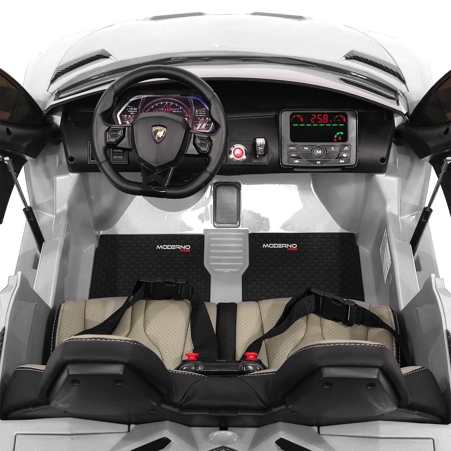 Lamborghini Aventador SVJ 24V Kids Ride-On Car with R/C Parental Remote | Yellow - The Little Big Store