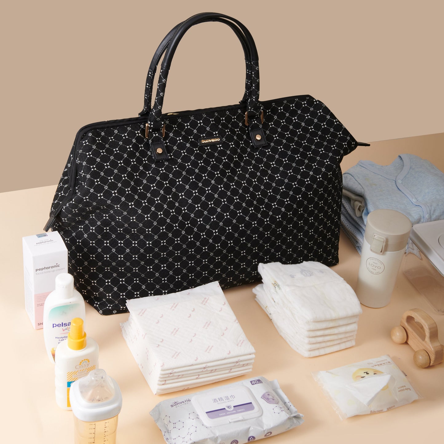 ๐ MommyVoyage Weekender Travel Duffle Bag ๐ โ Stylish & Spacious Carry-All for Moms On-The-Go