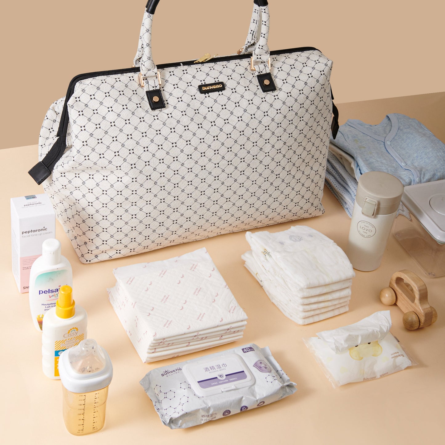 ๐ MommyVoyage Weekender Travel Duffle Bag ๐ โ Stylish & Spacious Carry-All for Moms On-The-Go