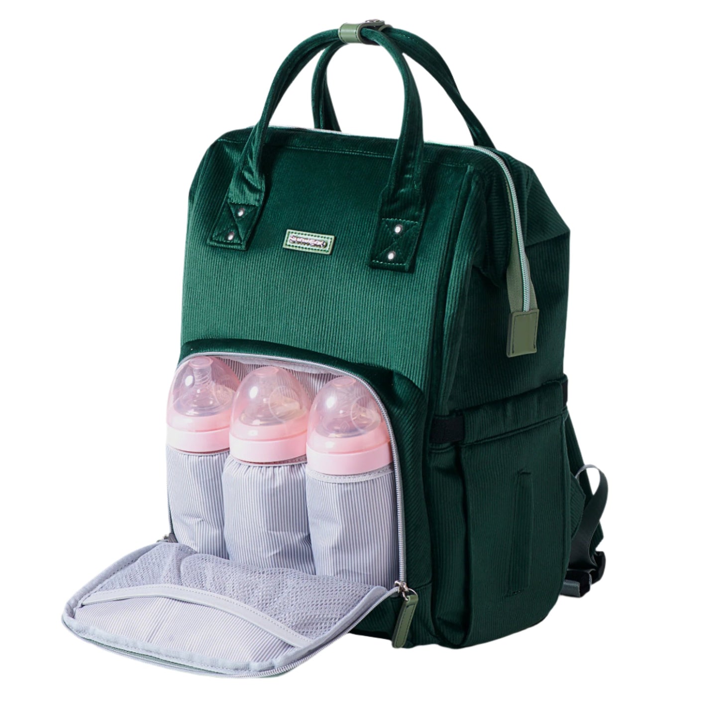 ๐ CozyCord Corduroy Diaper Backpack ๐ผ โ Stylish & Durable Baby Bag for Modern Parents