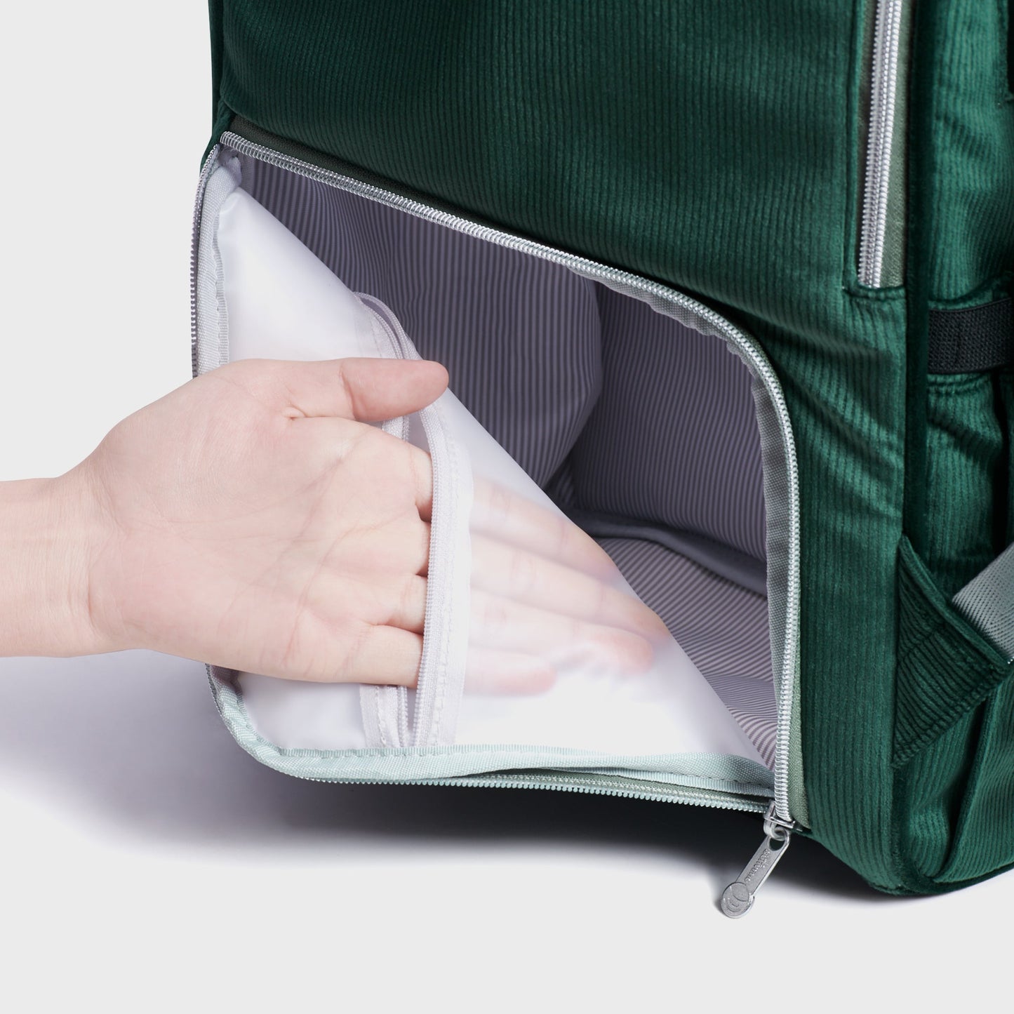 ๐ CozyCord Corduroy Diaper Backpack ๐ผ โ Stylish & Durable Baby Bag for Modern Parents