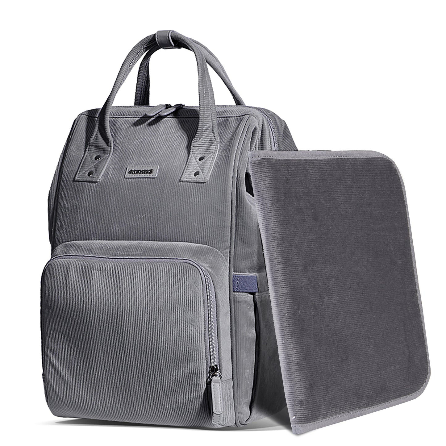 ๐ CozyCord Corduroy Diaper Backpack ๐ผ โ Stylish & Durable Baby Bag for Modern Parents