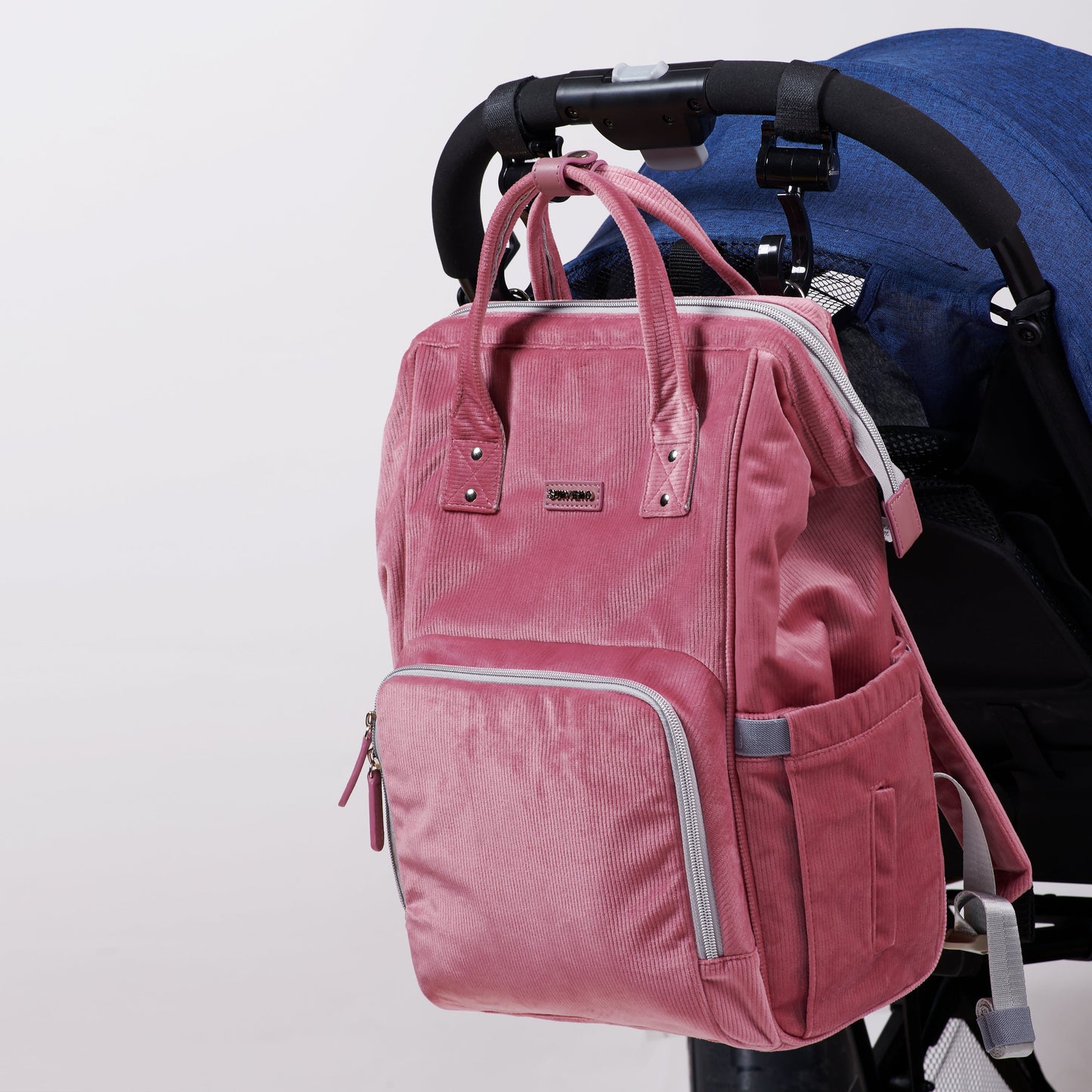 ๐ CozyCord Corduroy Diaper Backpack ๐ผ โ Stylish & Durable Baby Bag for Modern Parents