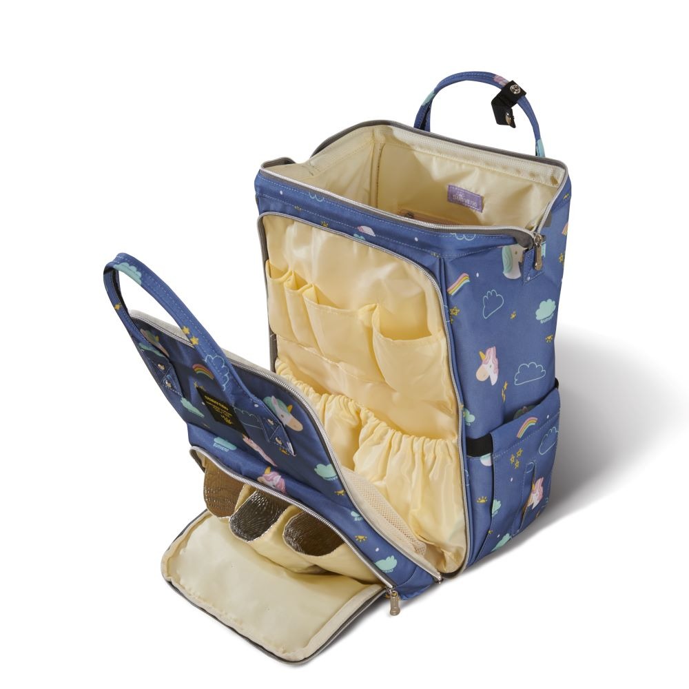 🎒 WideNest Open-Wide Diaper Backpack 🍼 – Ultra-Spacious, Easy-Access Baby Bag for Organized Parenting