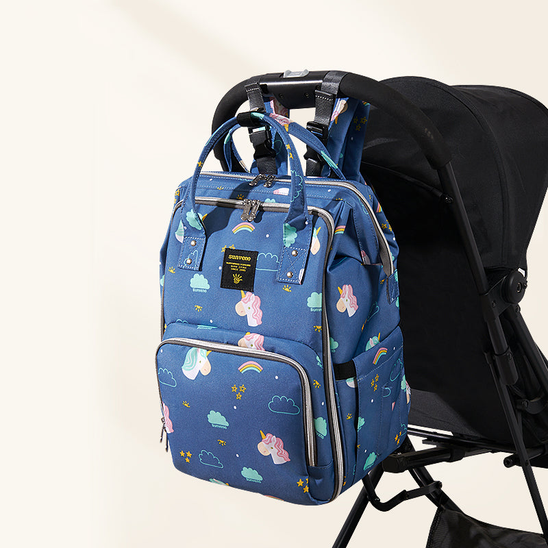 🎒 WideNest Open-Wide Diaper Backpack 🍼 – Ultra-Spacious, Easy-Access Baby Bag for Organized Parenting