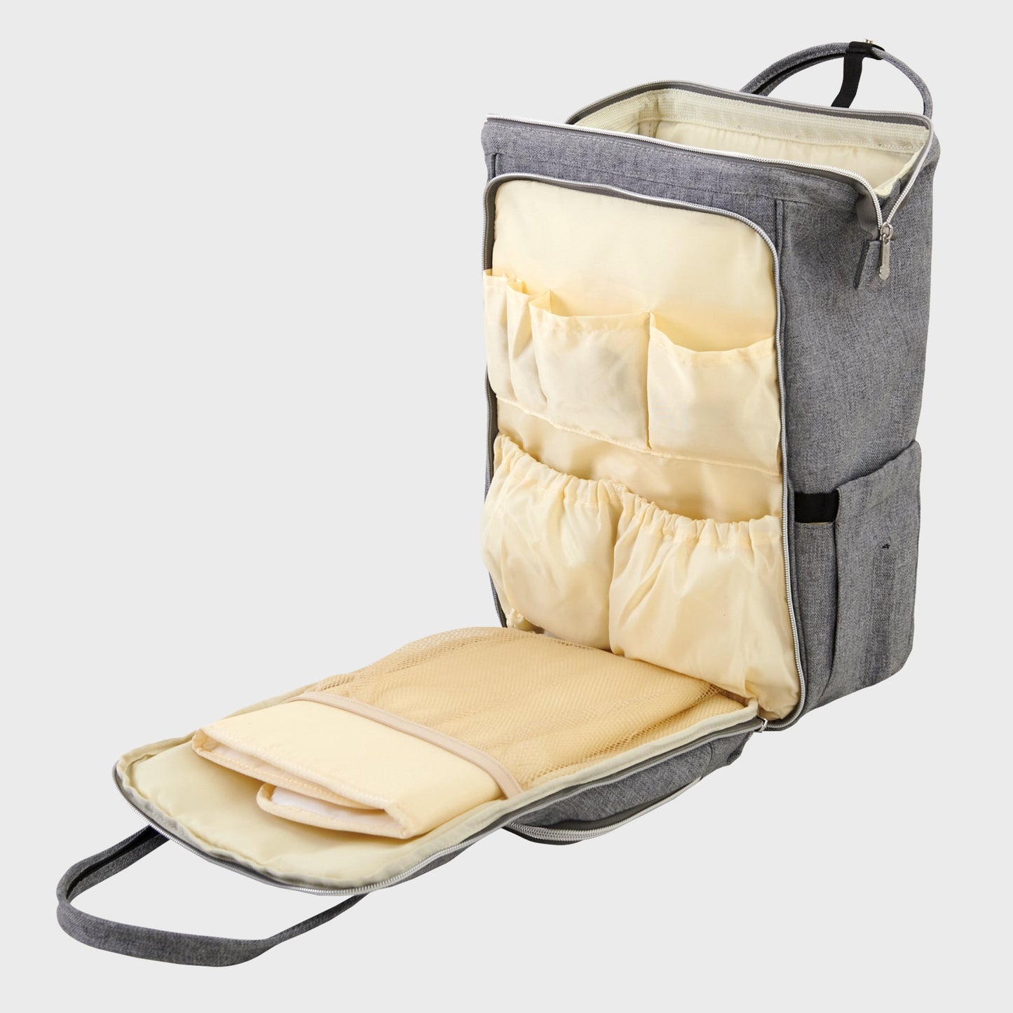 🎒 WideNest Open-Wide Diaper Backpack 🍼 – Ultra-Spacious, Easy-Access Baby Bag for Organized Parenting