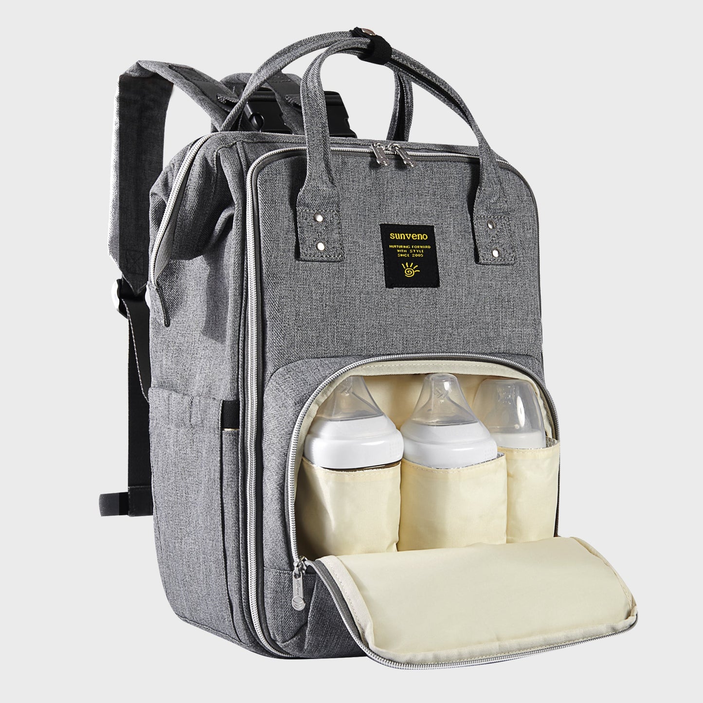 🎒 WideNest Open-Wide Diaper Backpack 🍼 – Ultra-Spacious, Easy-Access Baby Bag for Organized Parenting