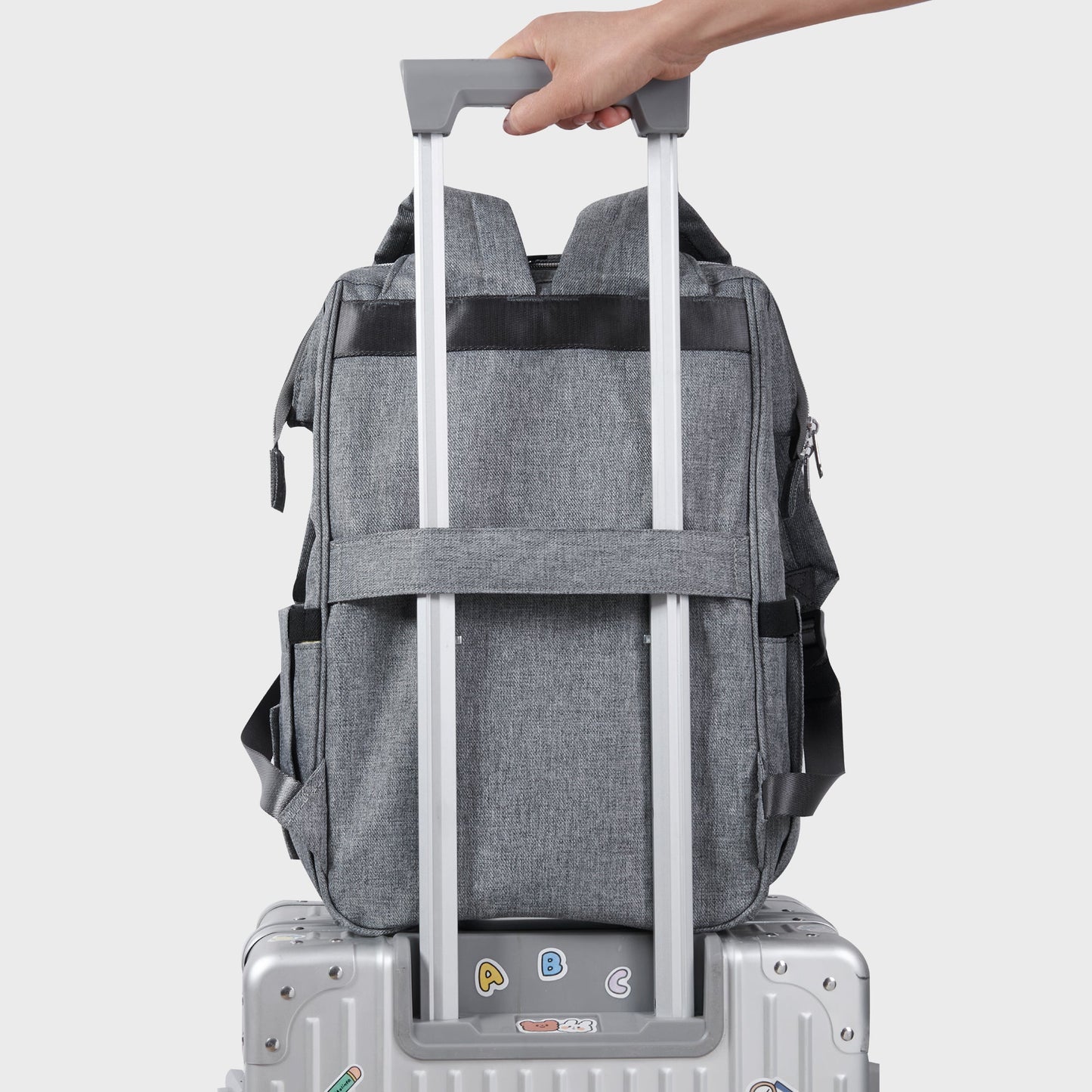 🎒 WideNest Open-Wide Diaper Backpack 🍼 – Ultra-Spacious, Easy-Access Baby Bag for Organized Parenting
