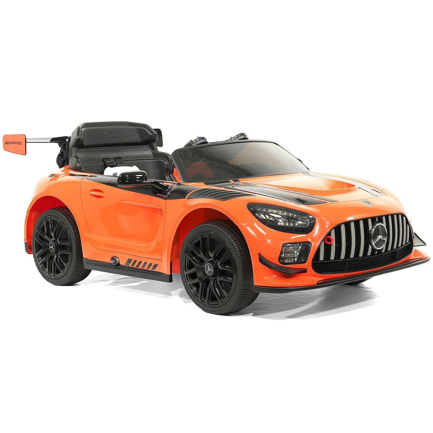 Mercedes AMG GT3 EVO 12V Kids Ride-On Car with R/C Parental Remote | Orange - The Little Big Store