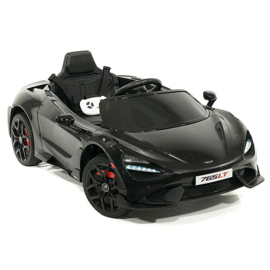 McLaren 765LT 12V Kids Ride-On Car with R/C Parental Remote | Black - The Little Big Store