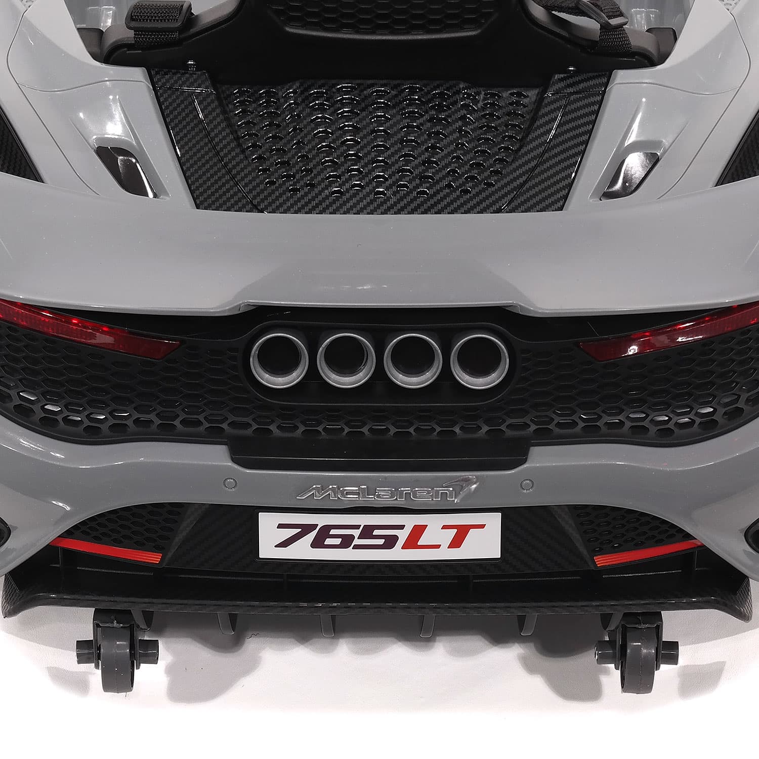 McLaren 765LT 12V Kids Ride-On Car with R/C Parental Remote | Gray - The Little Big Store