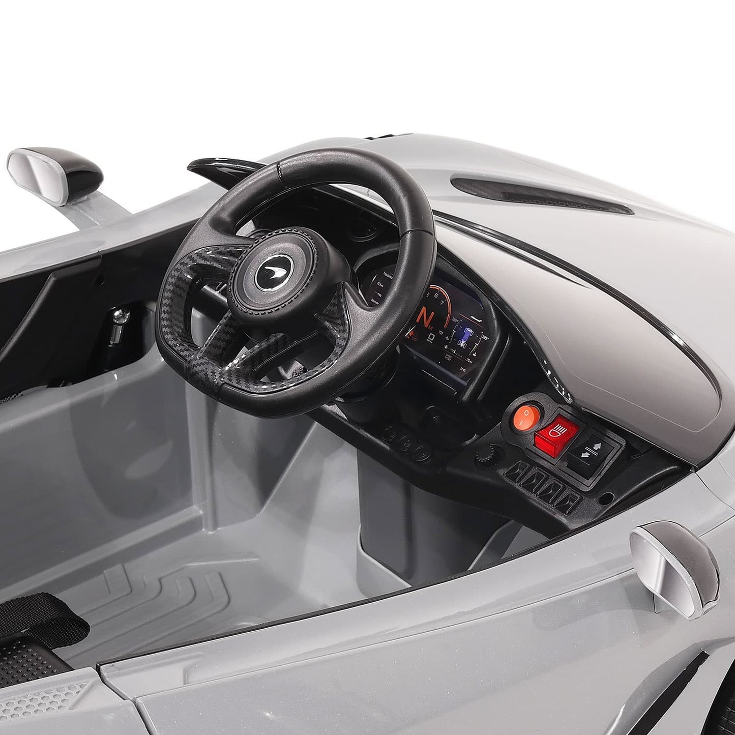 McLaren 765LT 12V Kids Ride-On Car with R/C Parental Remote | Black - The Little Big Store