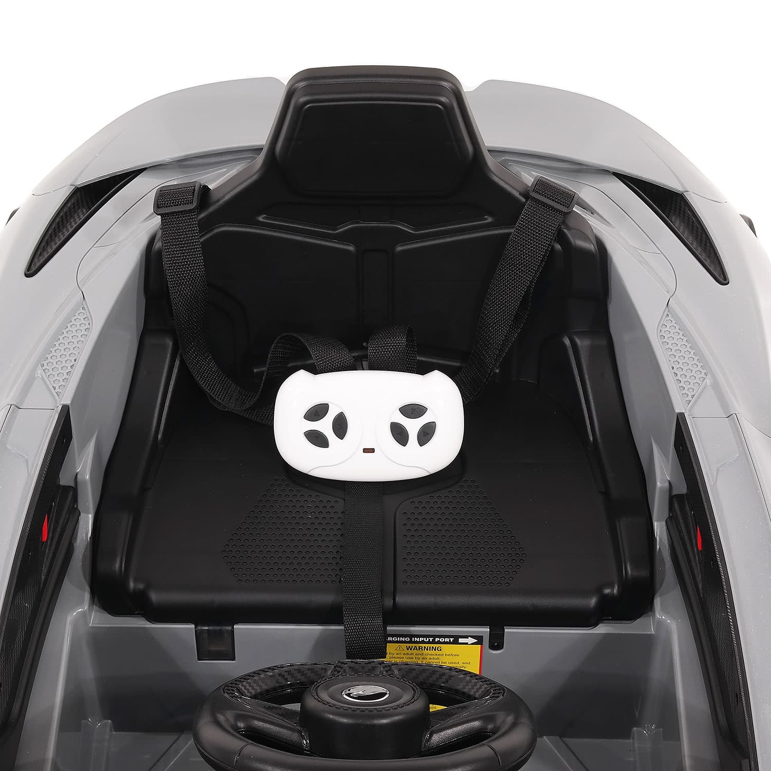 McLaren 765LT 12V Kids Ride-On Car with R/C Parental Remote | Gray - The Little Big Store