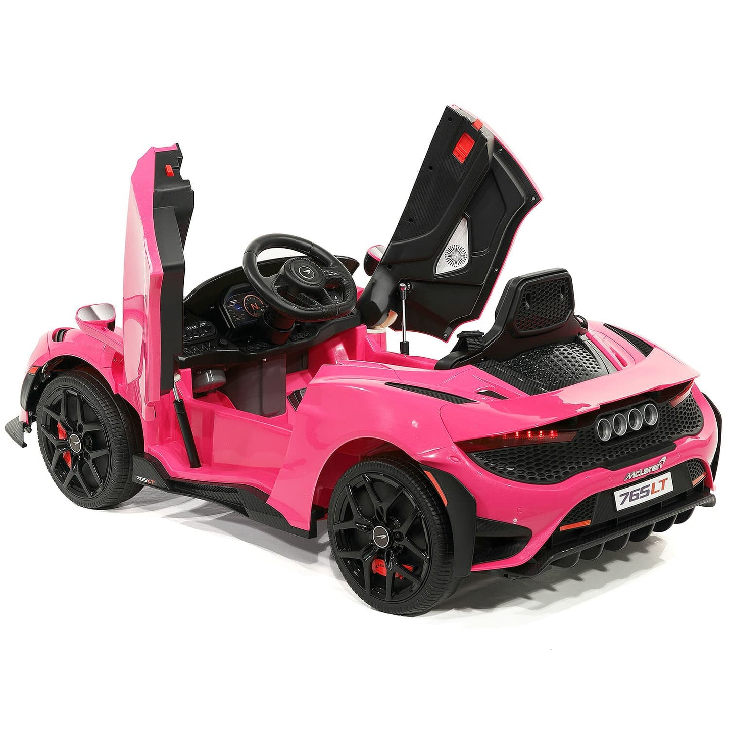 McLaren 765LT 12V Kids Ride-On Car with R/C Parental Remote | Pink - The Little Big Store