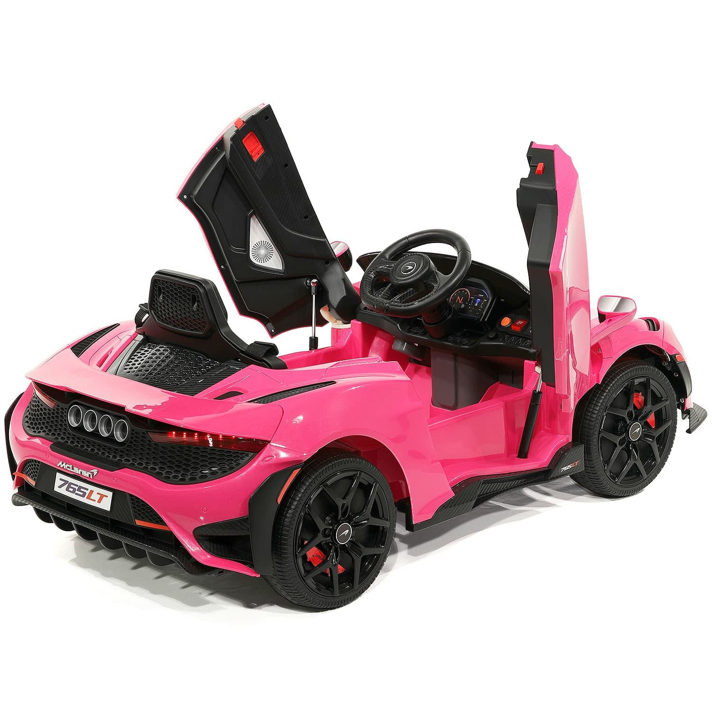 McLaren 765LT 12V Kids Ride-On Car with R/C Parental Remote | Pink - The Little Big Store