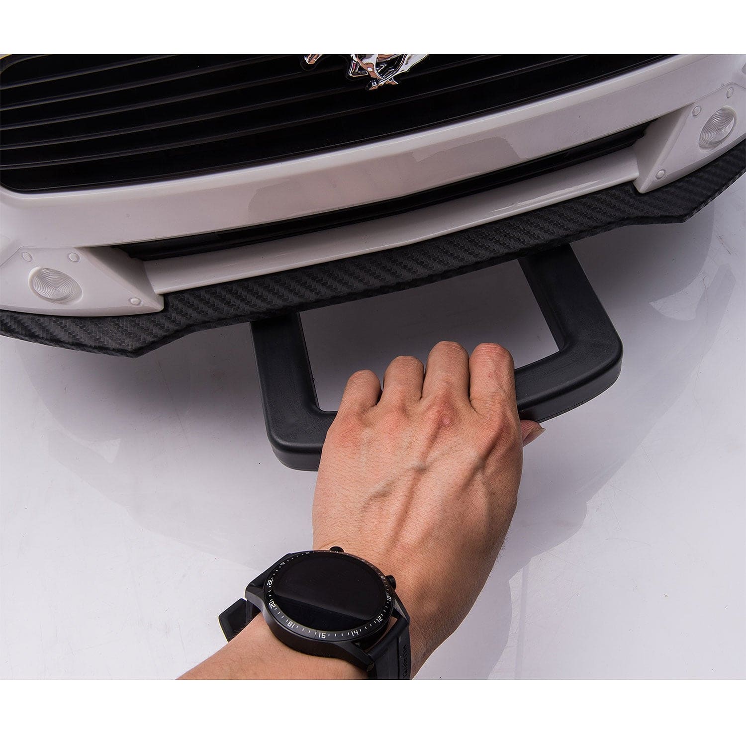 Ford Mustang GT Custom Edition 24V Kids Ride-On Car with R/C Parental Remote | Gray - The Little Big Store