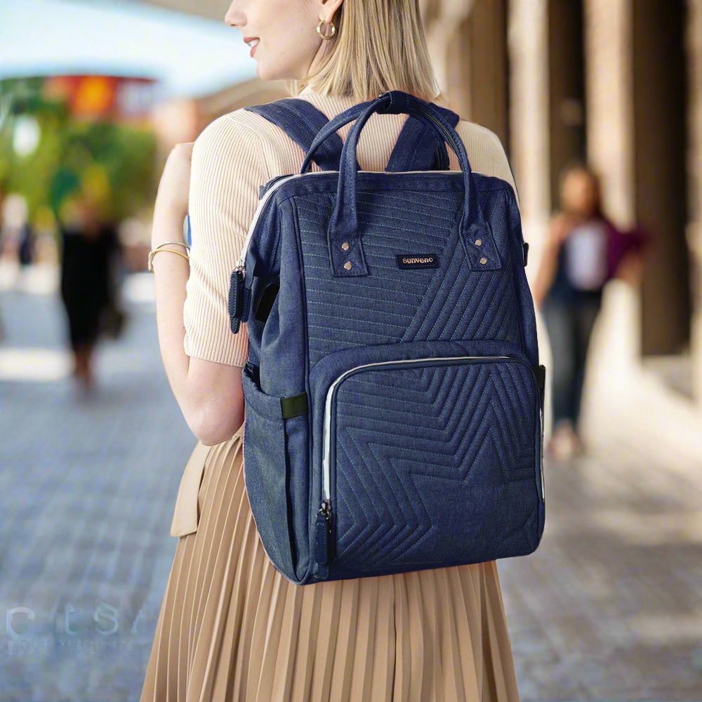 π LuxeQuilt Quilted Diaper Bag Backpack πΌ β Elegant, Spacious & Durable Baby Bag for Trendy Parents