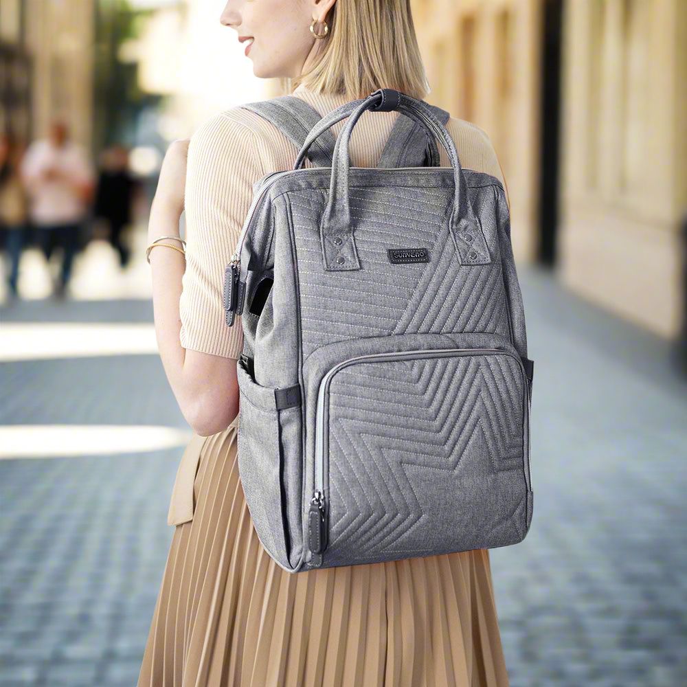 π LuxeQuilt Quilted Diaper Bag Backpack πΌ β Elegant, Spacious & Durable Baby Bag for Trendy Parents