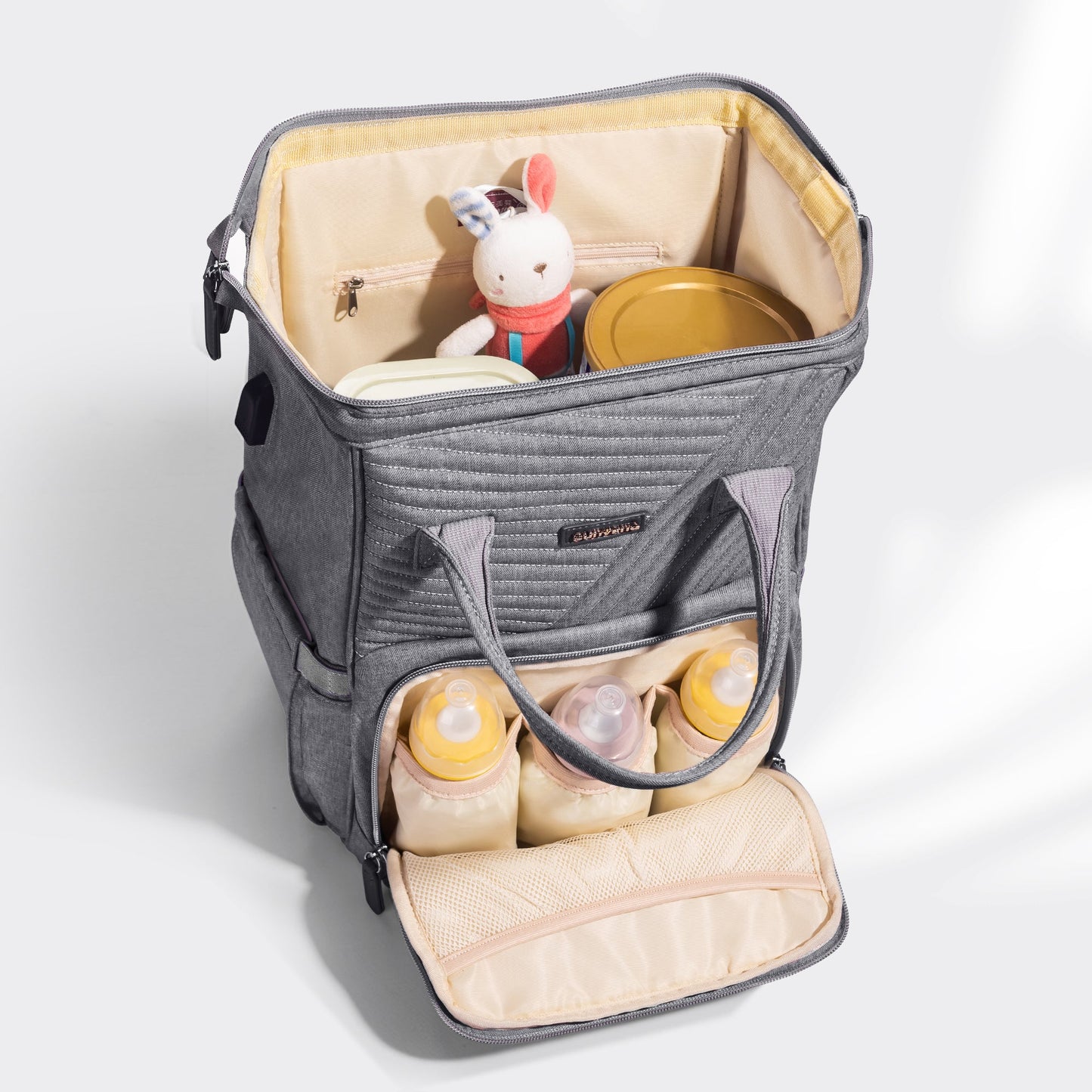 π LuxeQuilt Quilted Diaper Bag Backpack πΌ β Elegant, Spacious & Durable Baby Bag for Trendy Parents