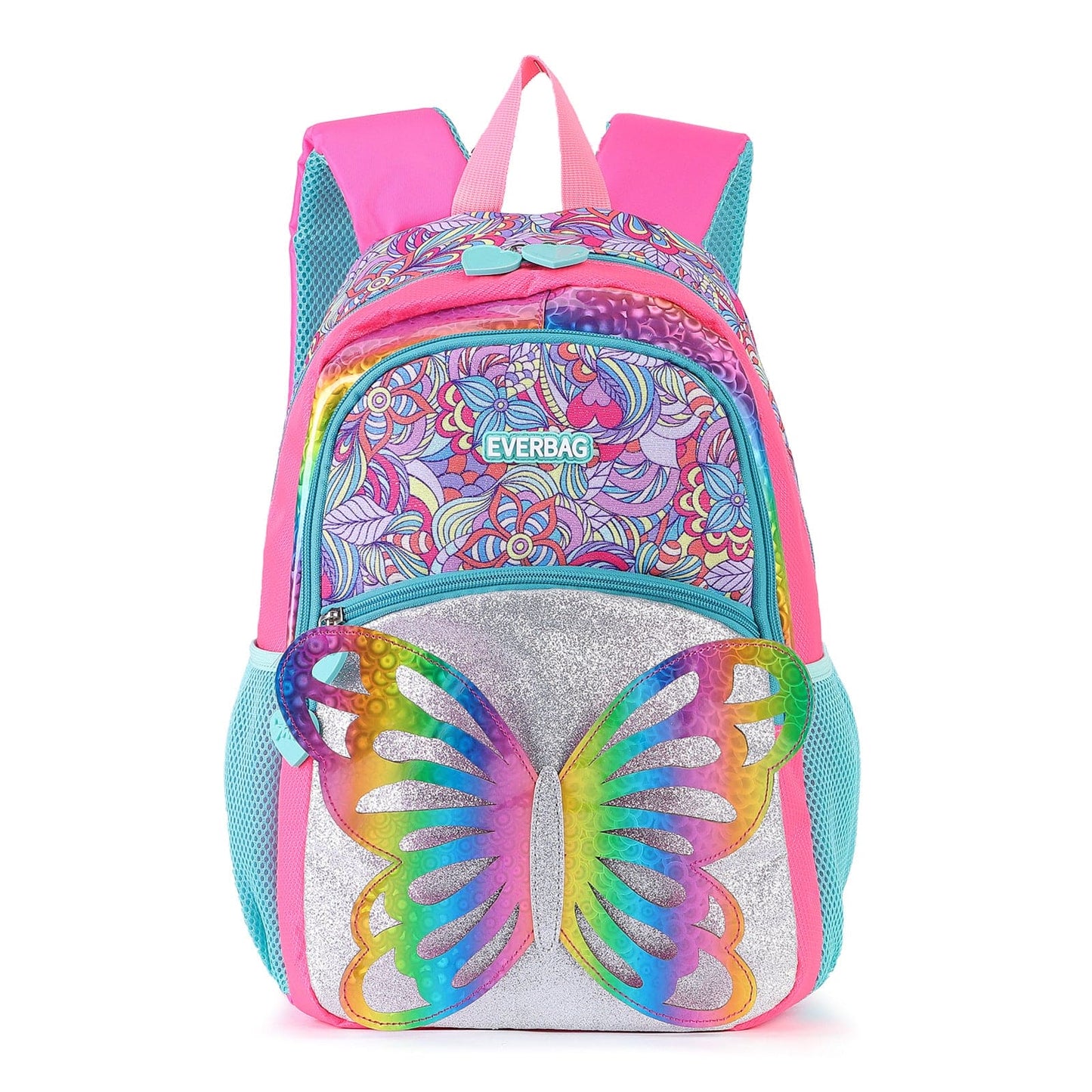Rainbow Butterfly Bliss: 3D Colorful Kids' Backpack for Girls! ππ¦π